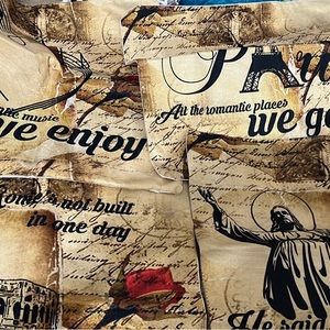 Pillow Covers 18x18 Set of 4, Paris Rome Decorations